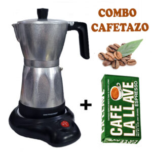 CAFETERA ELÉCTRICA PREMIER DE ALUMINIO (6 TAZAS)