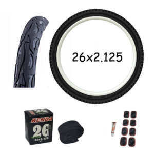 GOMA PARA BICICLETA 26X2.125 (BANDA BLANCA)